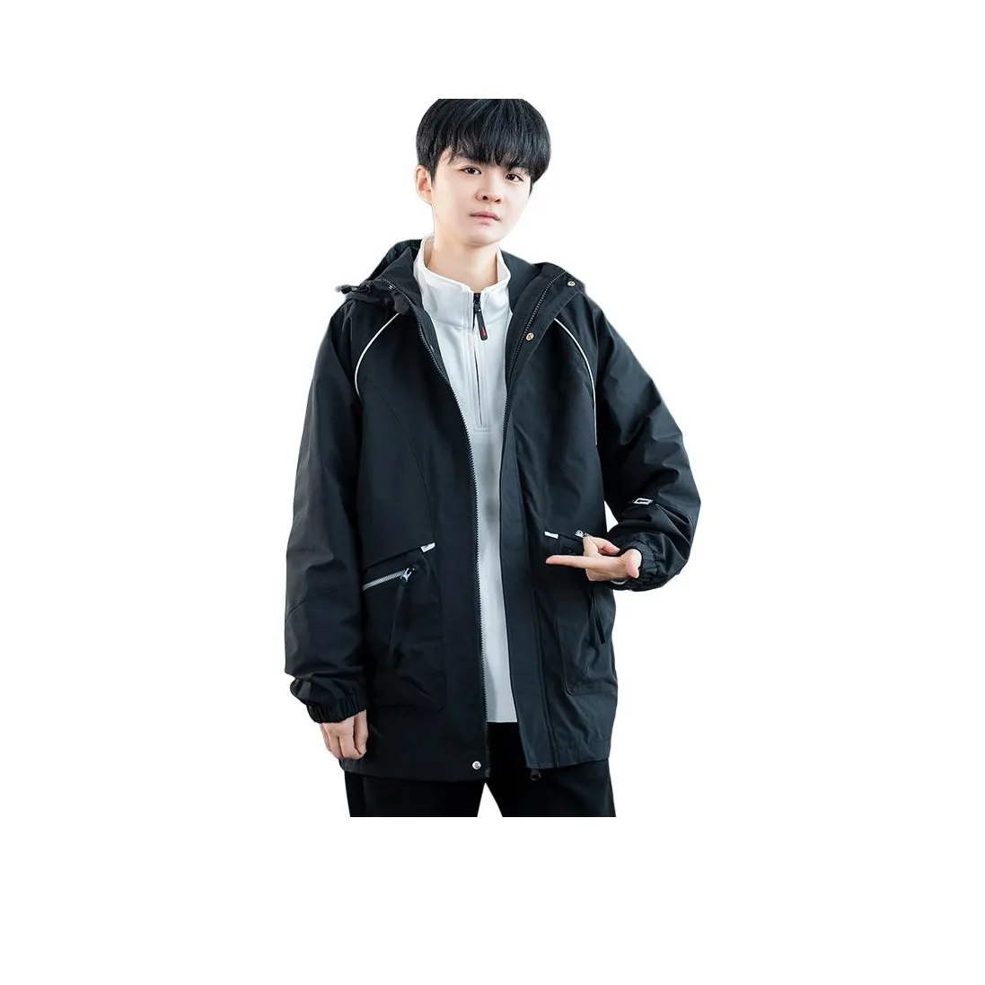 ANISAN Весенний и Осенний Куртка Спортивный Цветовой блок Пэчворк Пальто Мужской