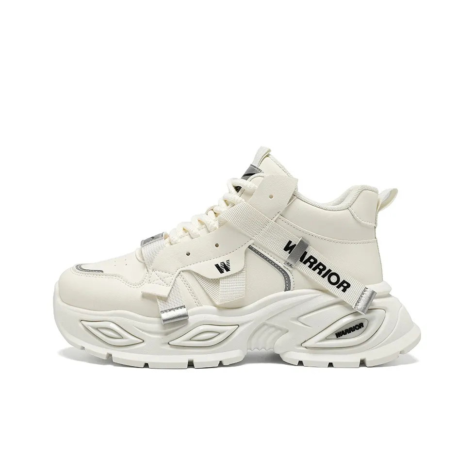 Warrior визуально увеличивает рост устойчивые к истиранию высокие топы кроссовки с толстой подошвой унисекс