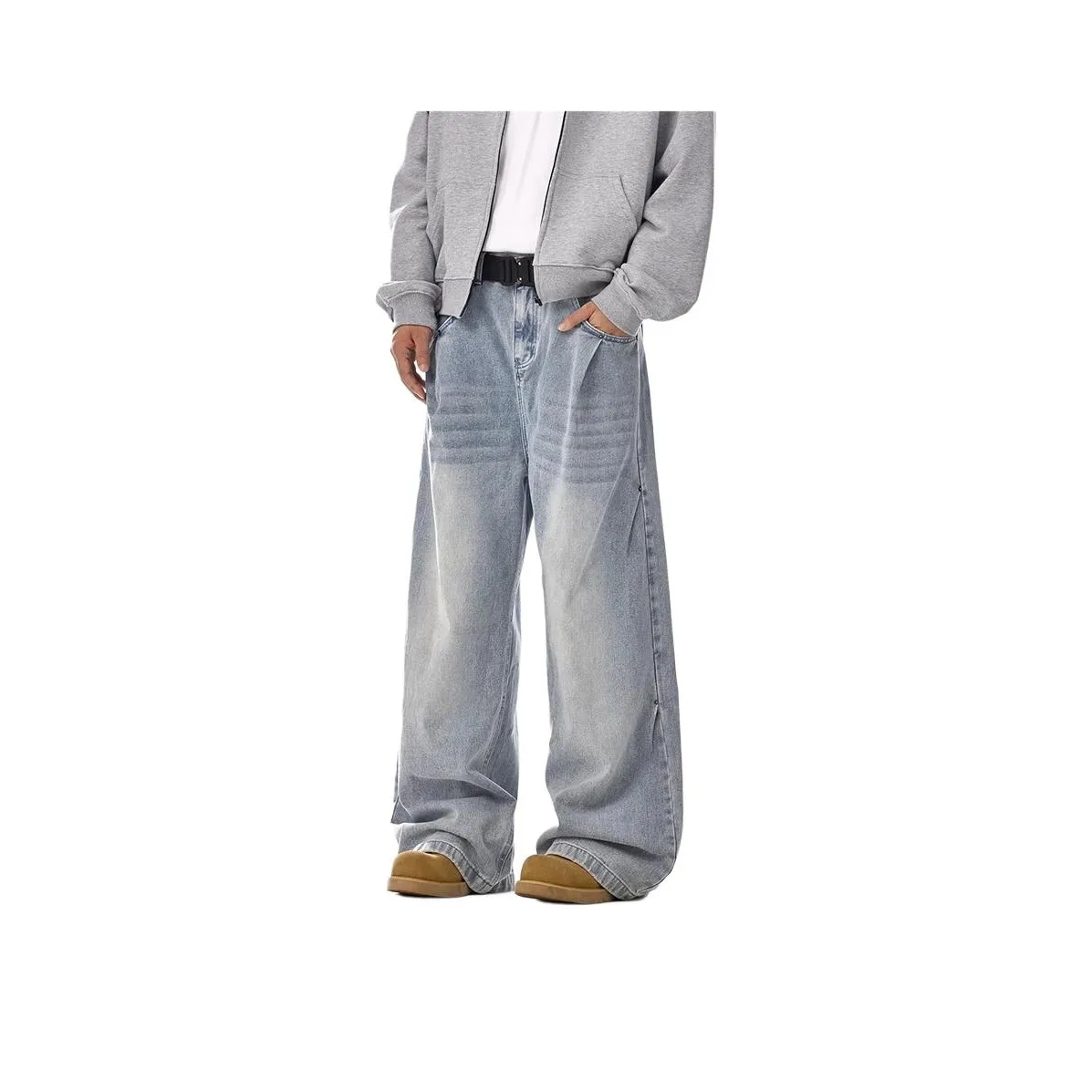 HIPHOPPUNKS Синий Мужской Джинсы