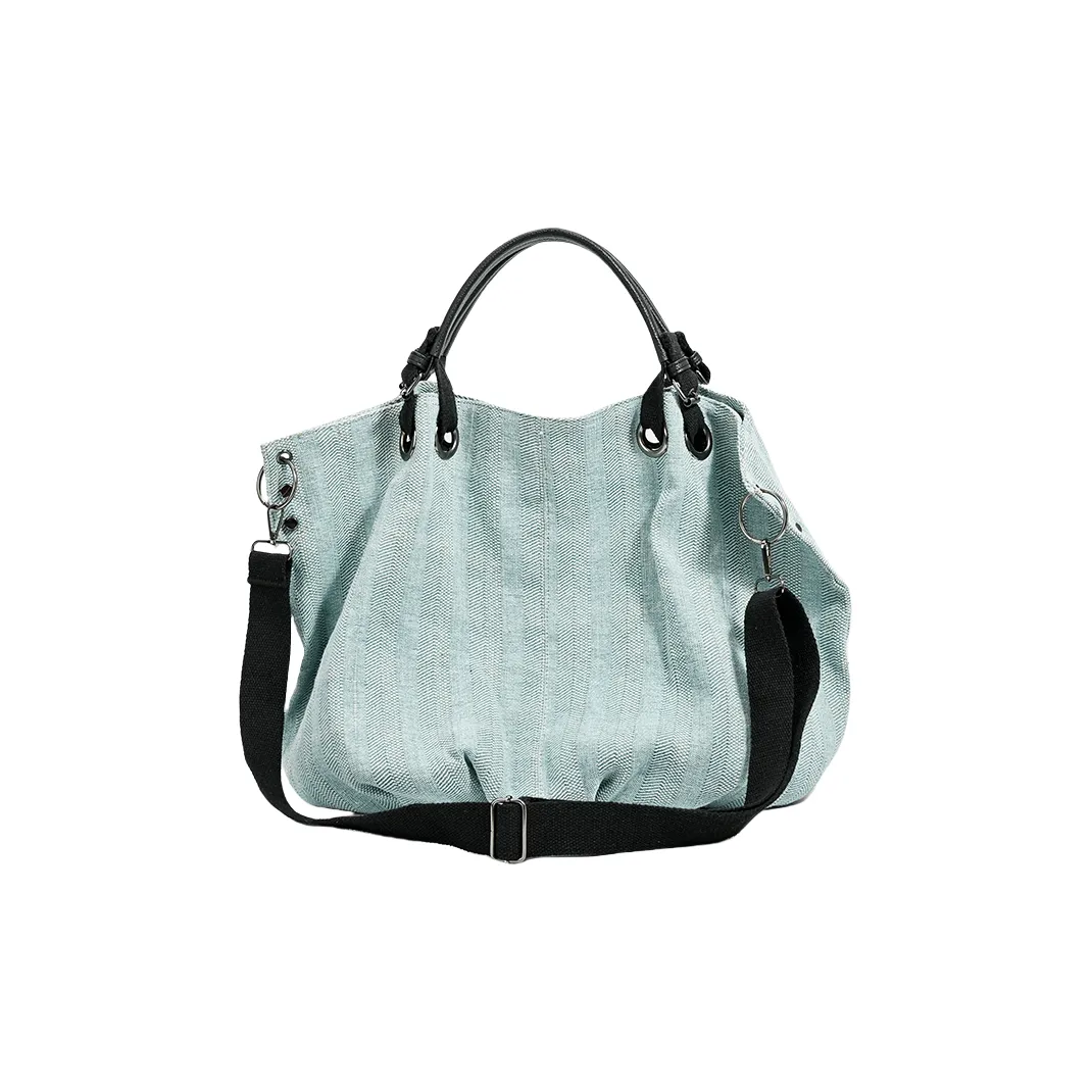 BEGOOER Холст Тоут Сумка через плечо Сумка Обычная Женская Джинсовый Синий