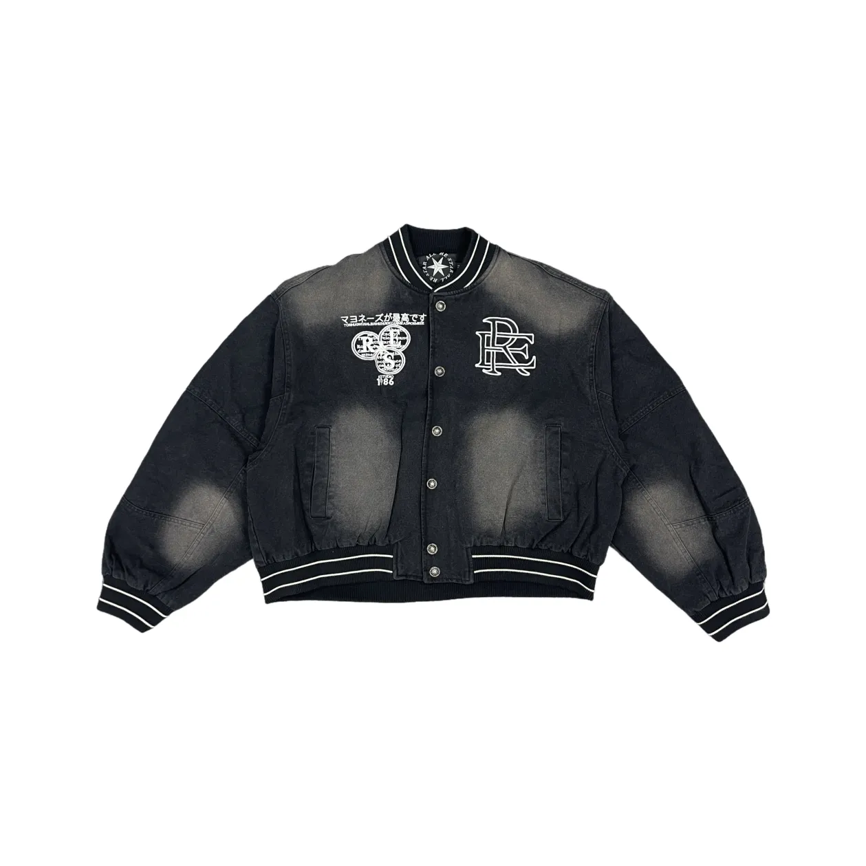 PGKZ Черный Унисекс Джинсовые куртки