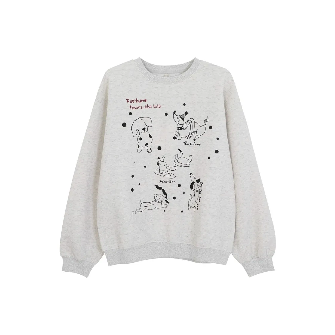 AFGGD Белый Серый Женский Свитшот