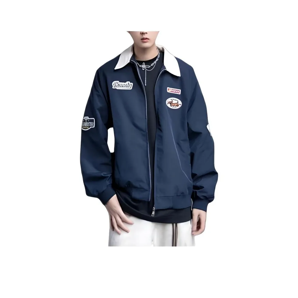 LH HOMME Темно-синие мужские куртки