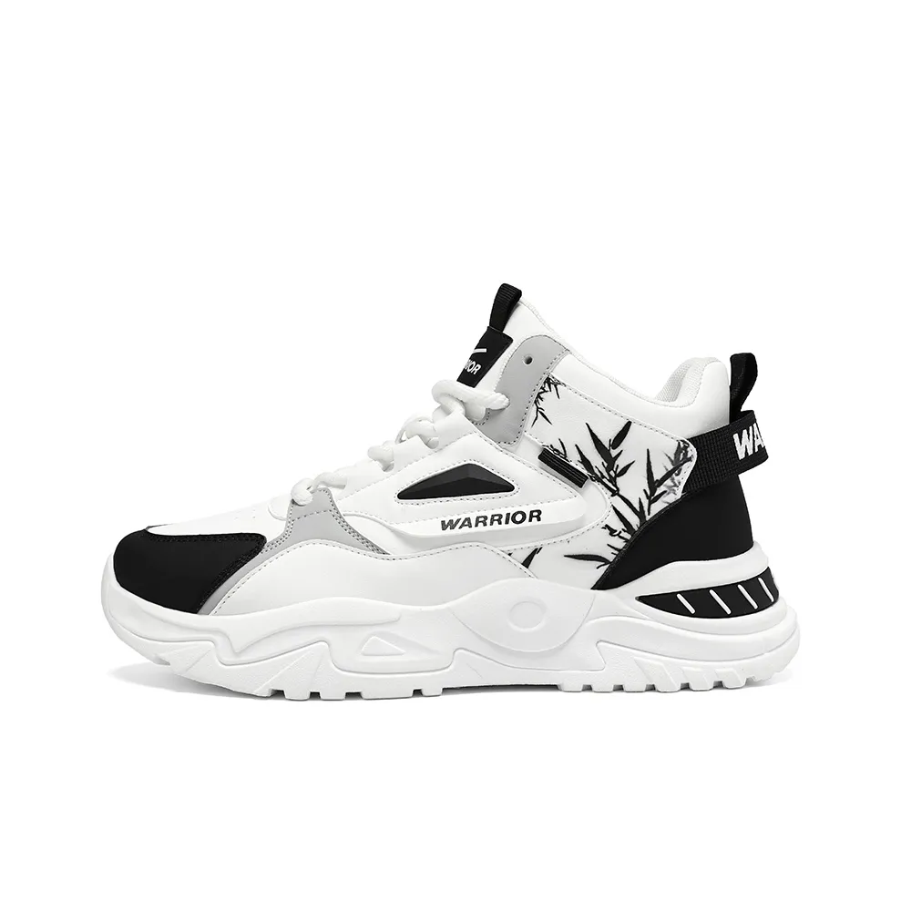 Warrior визуально увеличивает рост устойчивые к истиранию высокие топы кроссовки с толстой подошвой мужские