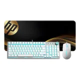 [키보드] 프로스트 화이트 + HP 게이밍 마우스 + 마우스 패드