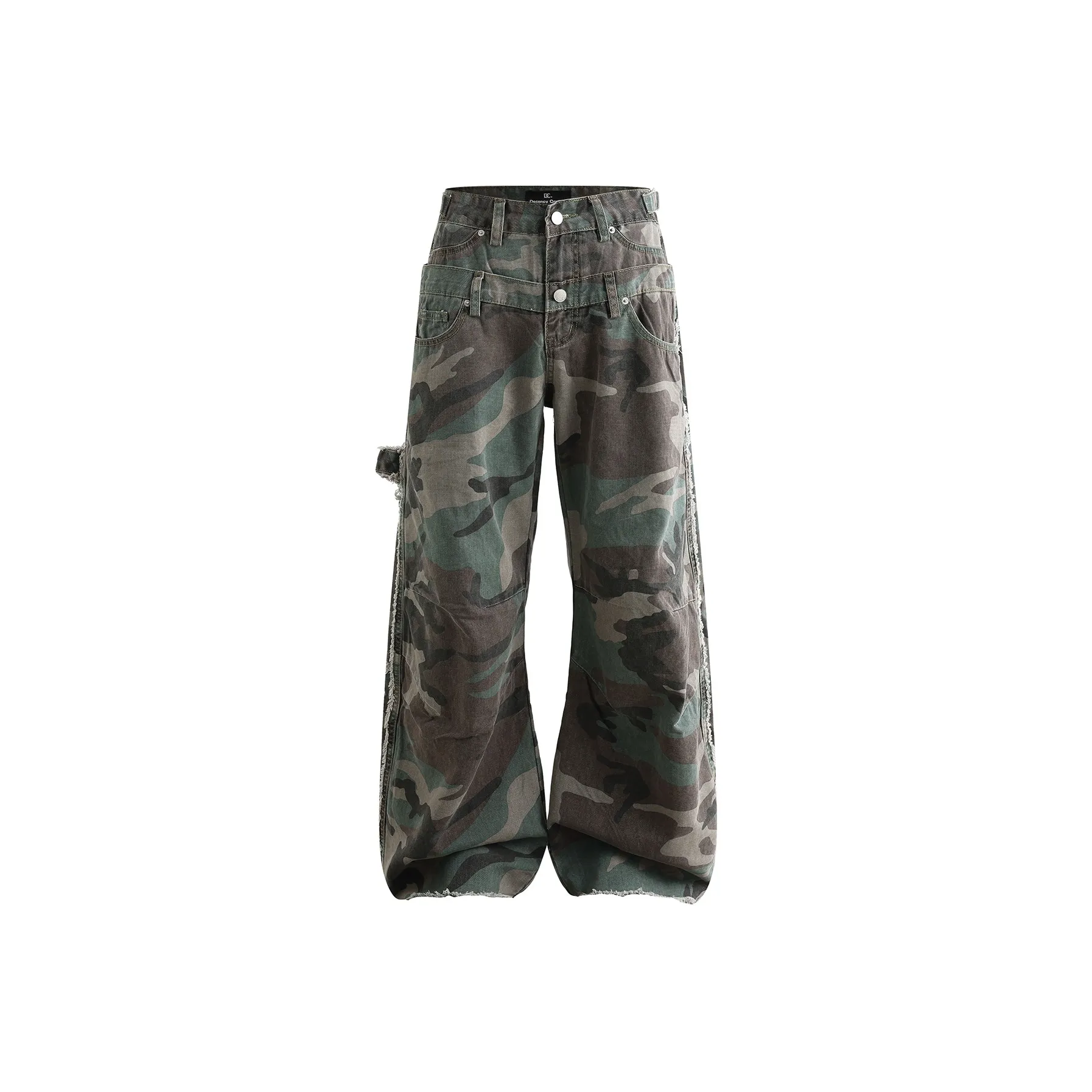 WARNING LIGHT Камуфляж Унисекс Джинсы