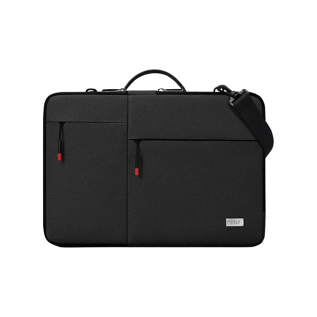 GOLF Oxford Laptop Bag Medium Men's Dark Gray Light Gray GOLF Оксфорд Ноутбук Сумка Средний Мужской Темно-Серый Светло-Серый