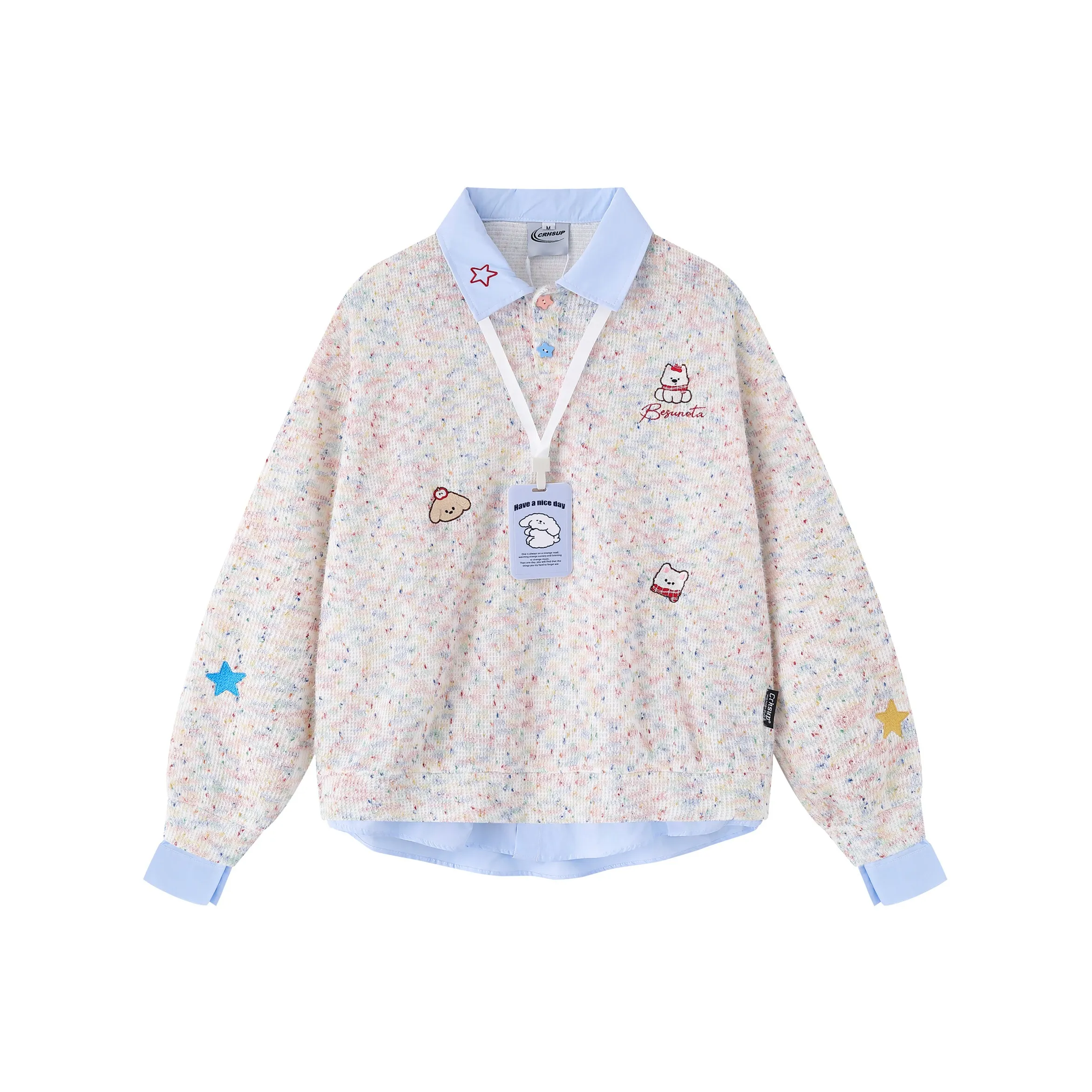 WAYHWEI Мультяшный свитшот женский