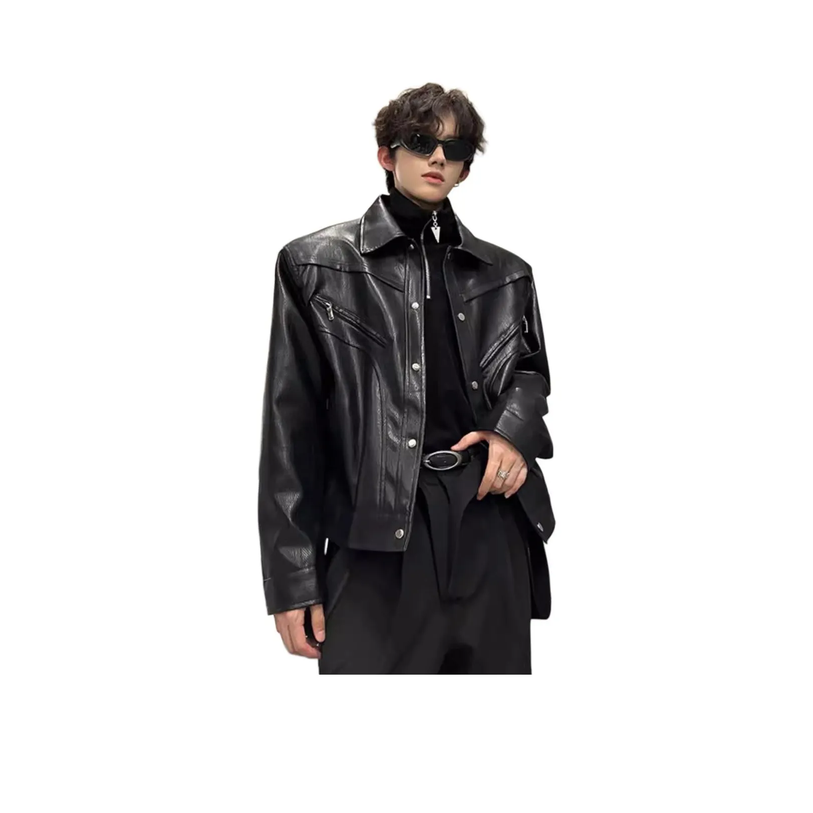 TR Унисекс Кожаные куртки