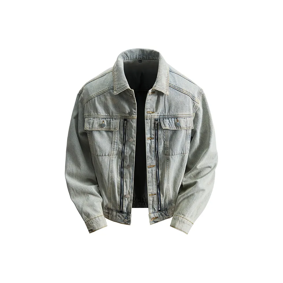 KAIZZGAO Мужские Джинсовые Куртки