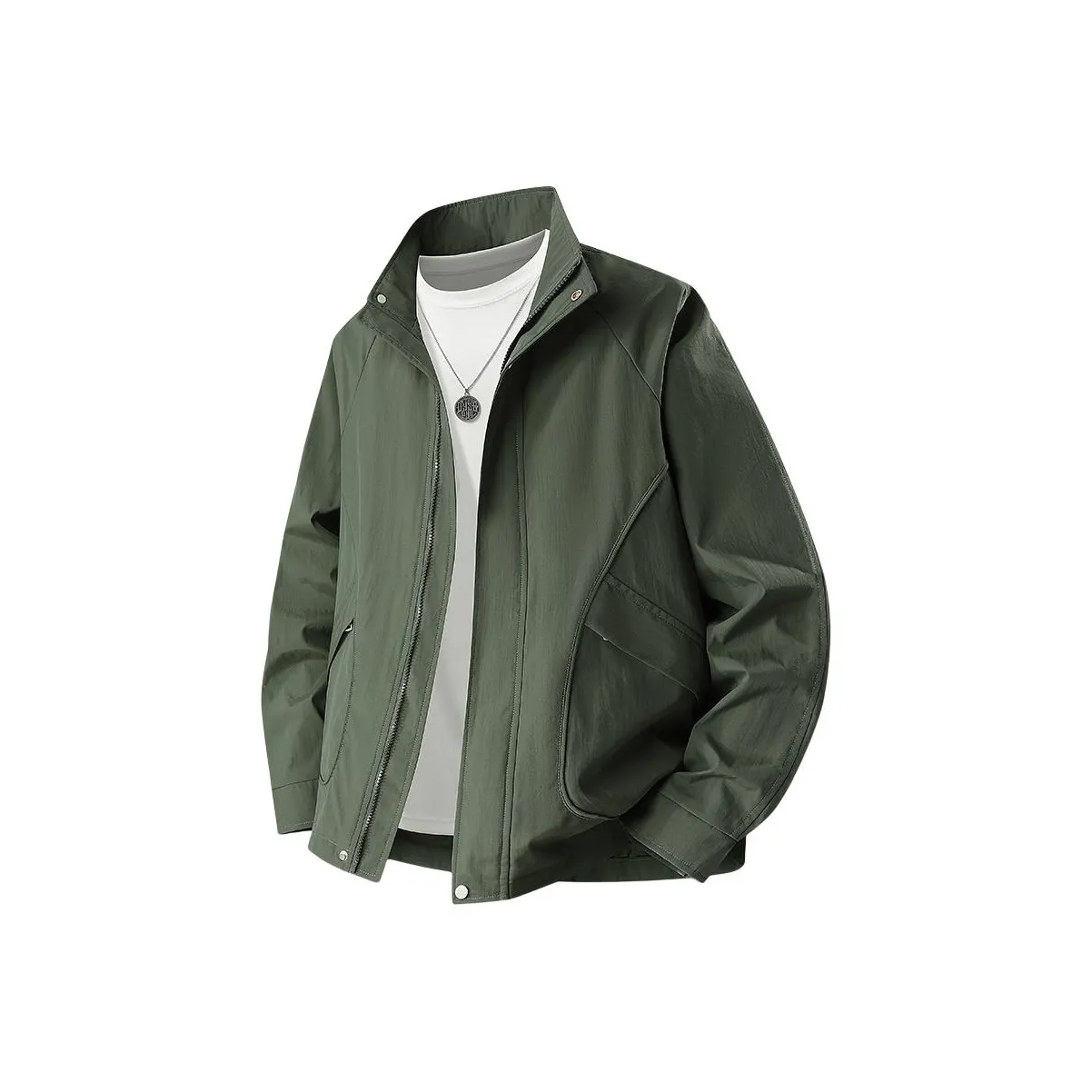 PGNC Пальто Текстура Свободный крой Клетчатый Топ Модный Мужской Повседневный Коммутирование Минималистский стиль Силуэт Мужской