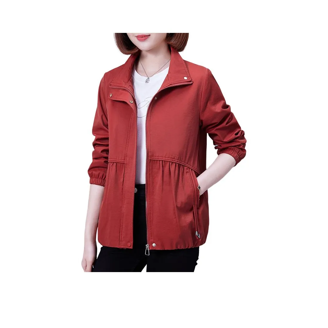 The Temptation Of The Muse Повседневная Куртка с Воротником-стойкой Женская