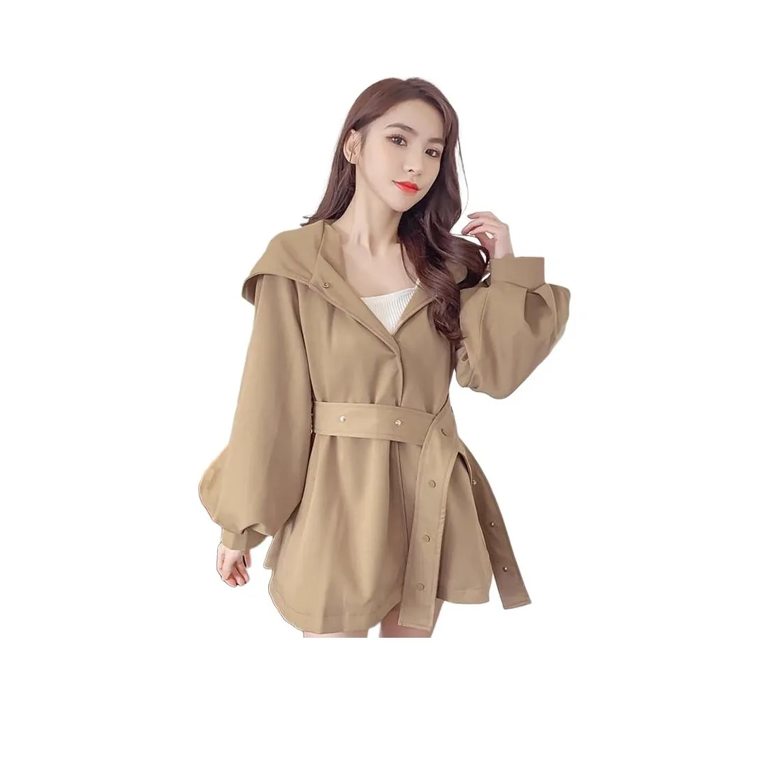 ZVJH Женская тренч-куртка