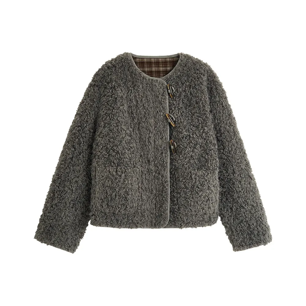 Inman Noble Серый Женская Меховая Одежда