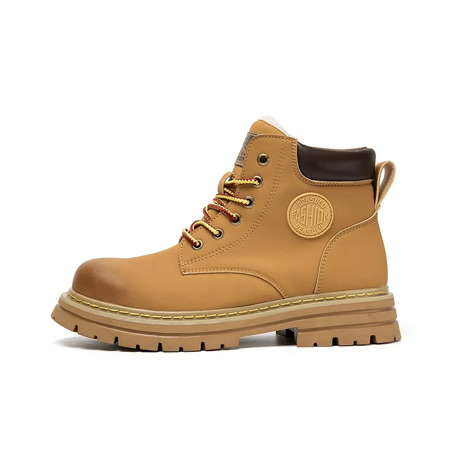 YIVELOVE Короткий ботинок Martin Мужской Пустынно-желтый