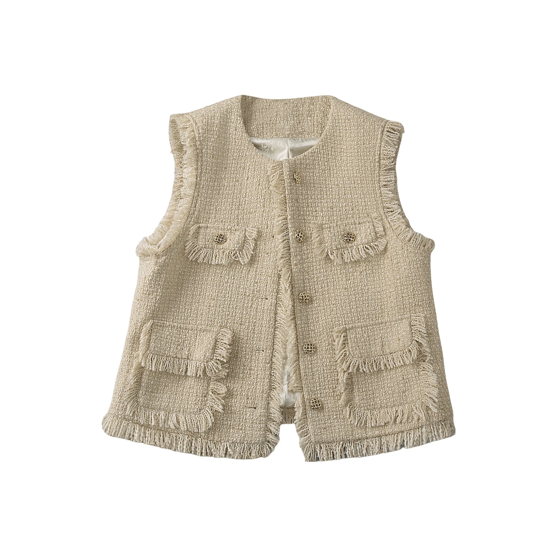 SIBAISHE Хаки Женские Жилеты