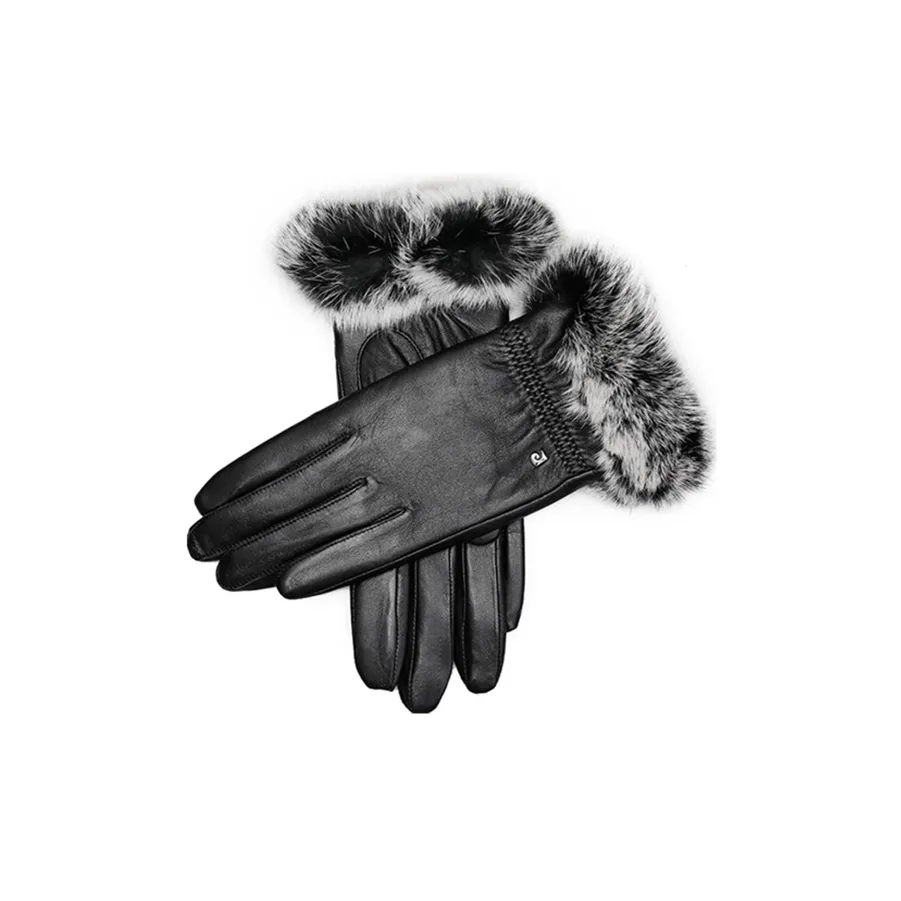 PIERRE CARDIN Sheepskin Перчатки Женские Черные