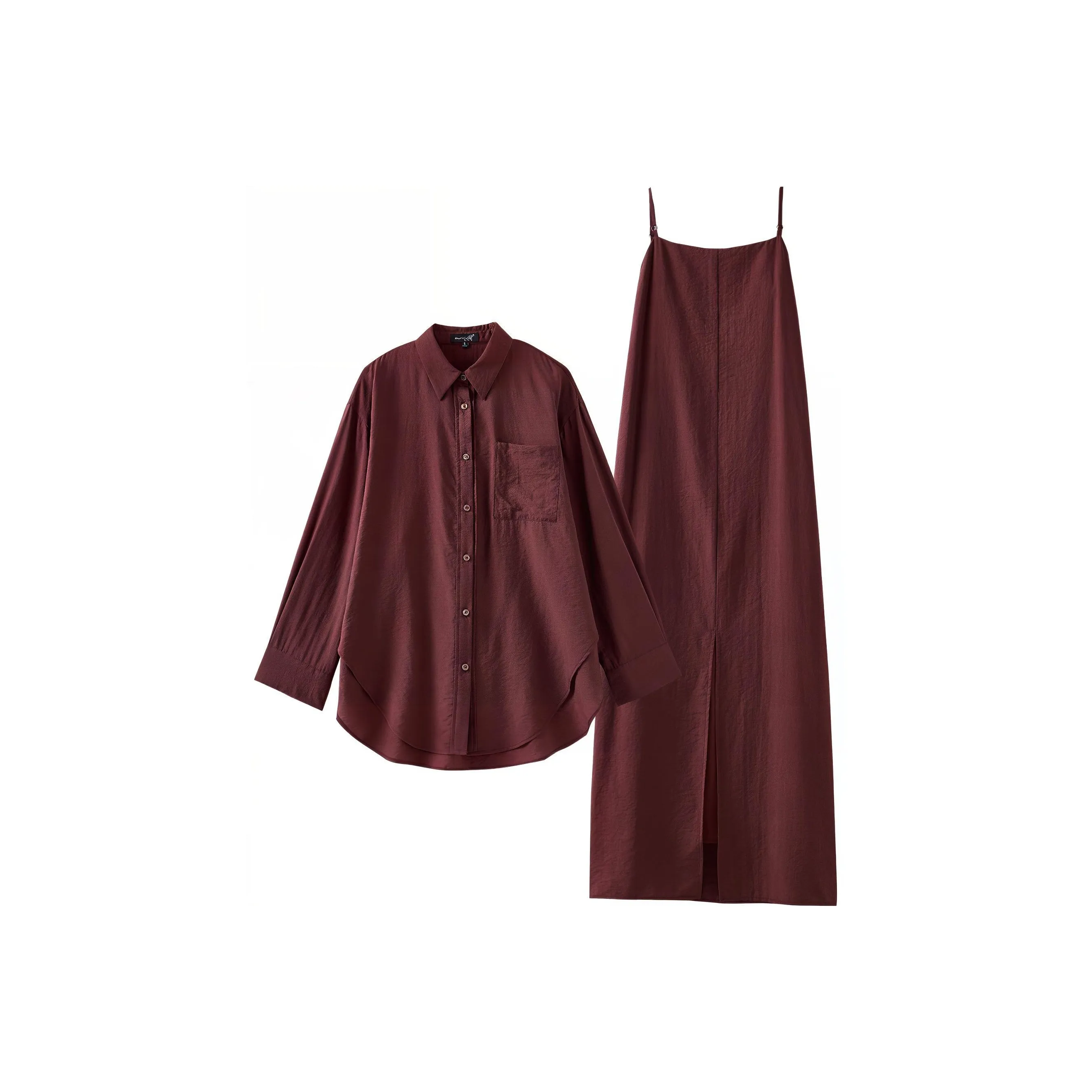 OUNIXUE Бургунди Женские Комплекты с Юбкой