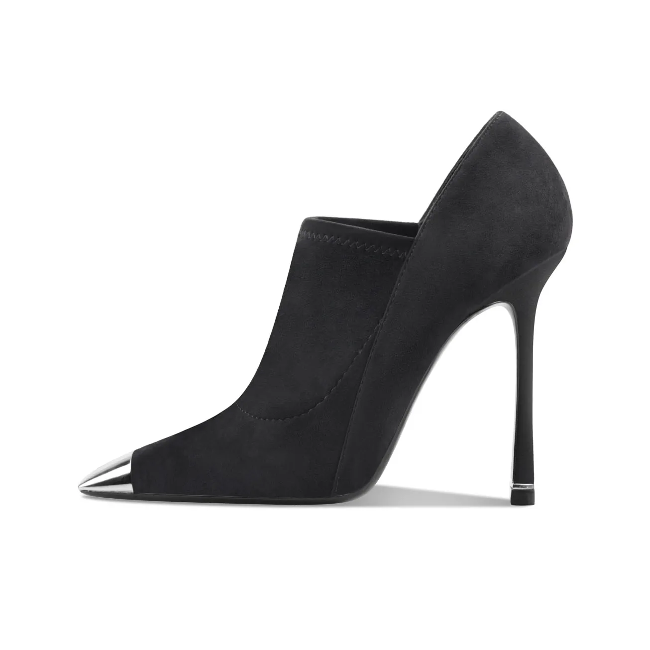 Siwei Ботильоны Супер Высокий каблук Женские Черный Сексуальный Модный