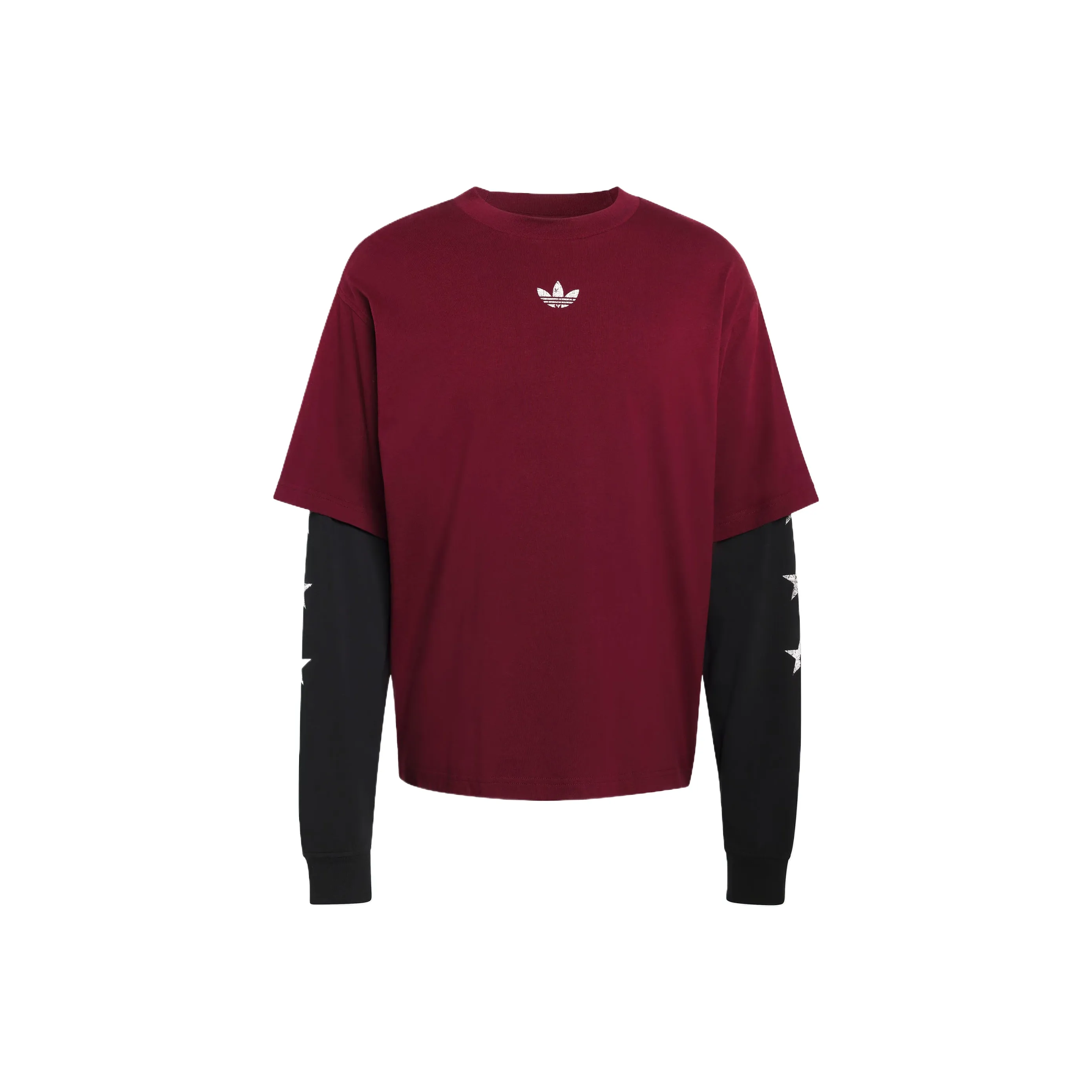 Adidas Originals Темно-красный Фиолетовый Черный Мужская T-рубашка