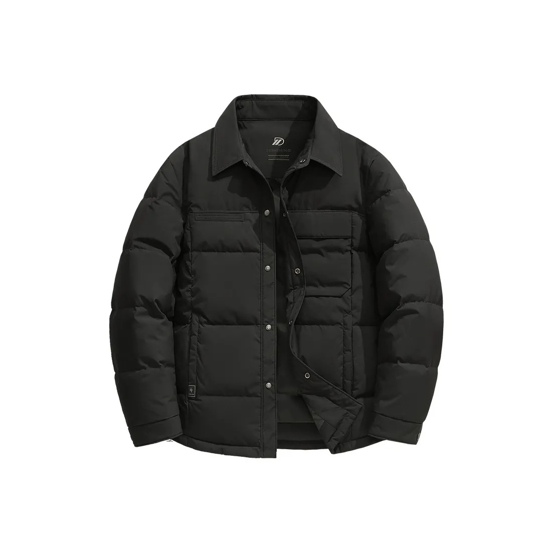 COMBO Осенний Зимний Термический 90% Утиный Пух Свободный крой Пальто Отложной воротник Укороченный Легкий Пуховик Мужской