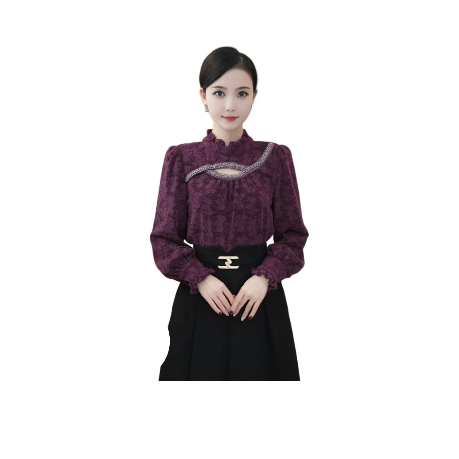 Tang Xi Фиолетовые Женские Рубашки