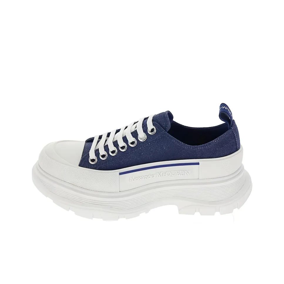 Alexander McQueen Tread Slick Martin Boots Women's Blue/White