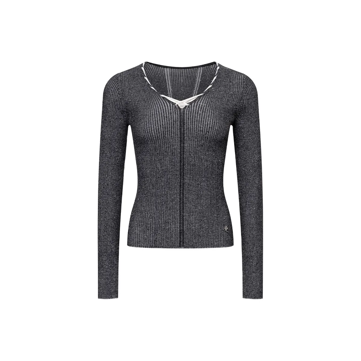 Ariseism Марля Двойной Layer Top T Рубашка для Женщин Осенняя Облегающий крой Длинный рукав Женская