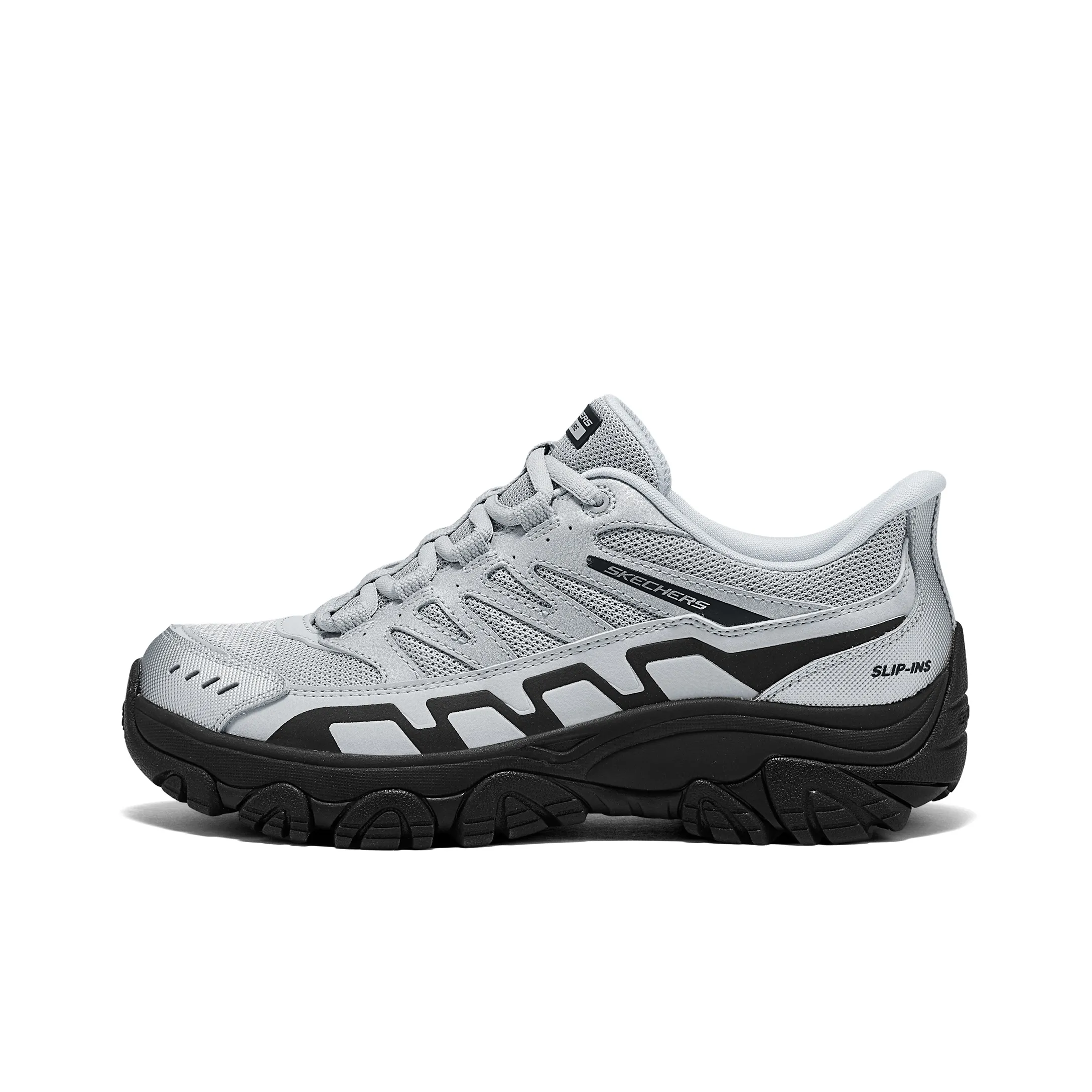 Skechers OUTDOOR WOMENS Противоскользящий Устойчивый к истиранию Низкий Топ Альпинистская Походная обувь Женская Серый Черный
