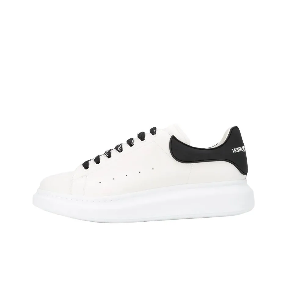 Alexander McQueen Oversized Sneaker Skateboard Shoes Men Low Top White, Black