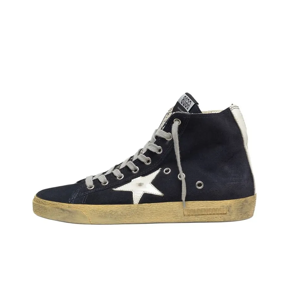 Golden Goose Francy High Топ Стильные Скейтбординги Женские Черный