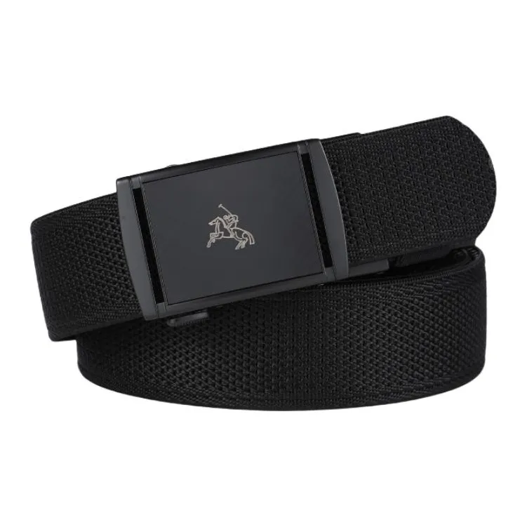 POLOMEISDO На открытом воздухе Нейлон Ткани вязаные Мода Повседневный Бизнес Коммутирование Ремень Ремень Унисекс Ширина 3,8 см Набор в подарочной коробке