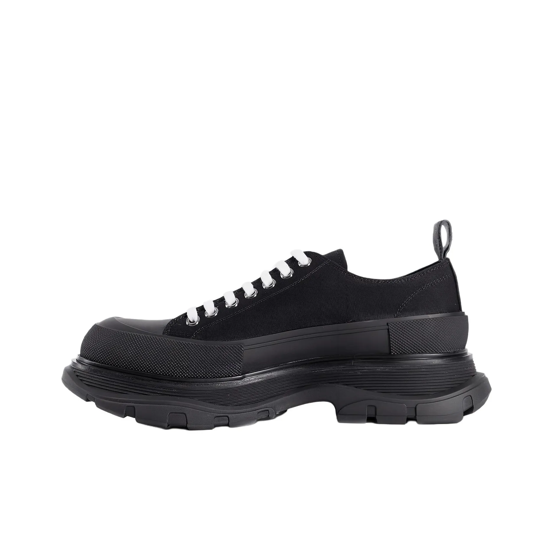 Alexander McQueen Tread Slick Martin Boots Men Black White