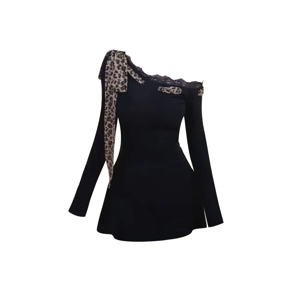 Wang Leshi Длинное платье с длинными рукавами женское