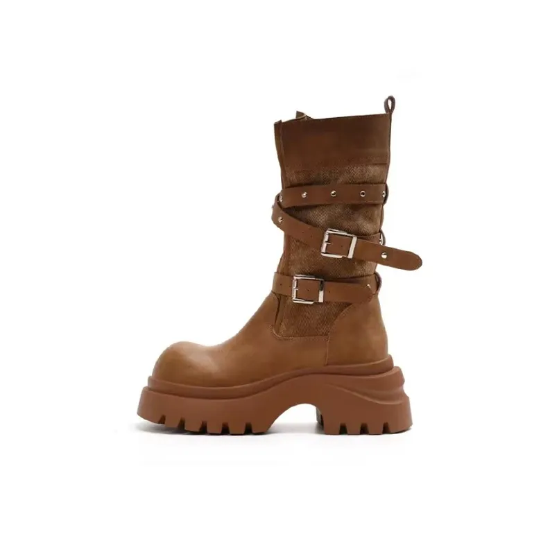 AFJI Женские высокие сапоги на каблуке