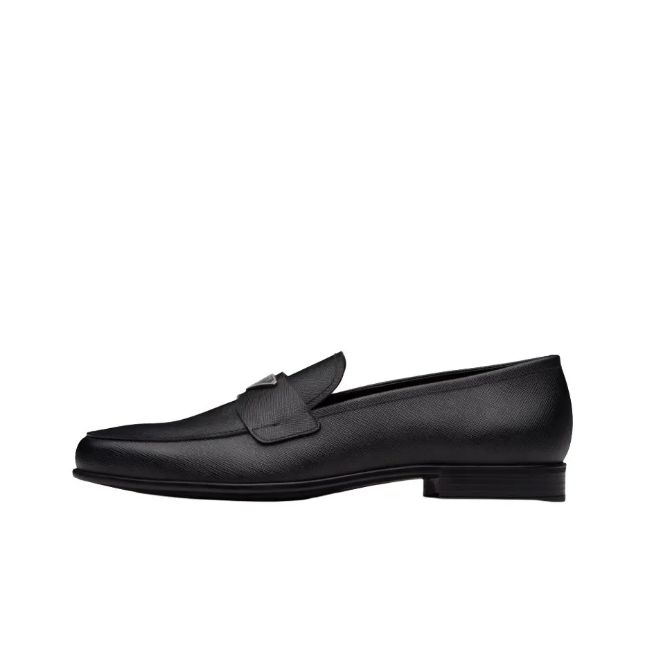 PRADA Saffiano Loafers Men Black