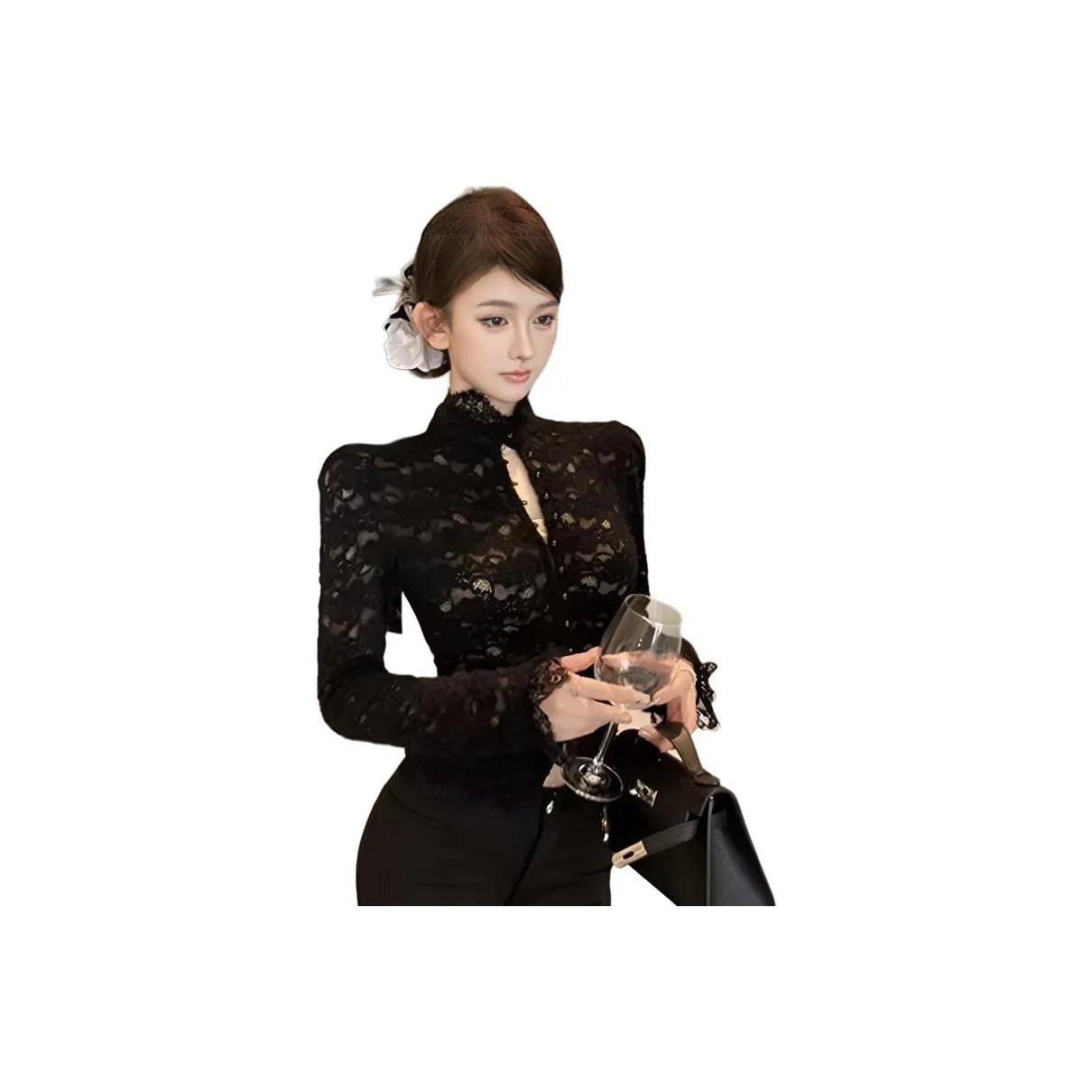 ZVJH Женские Шифоновые Рубашки