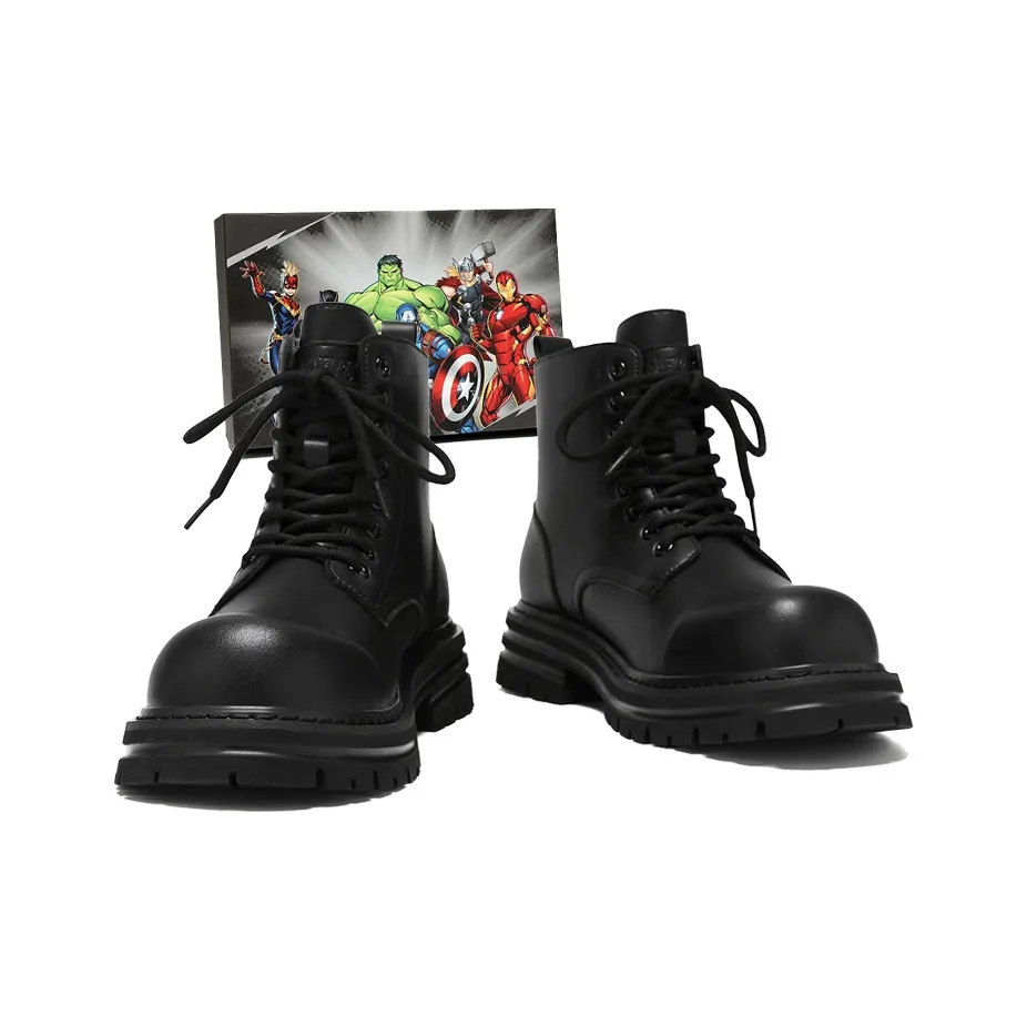 MARVEL The Avengers Series Короткий Martin Boot Унисекс Черный Warrior