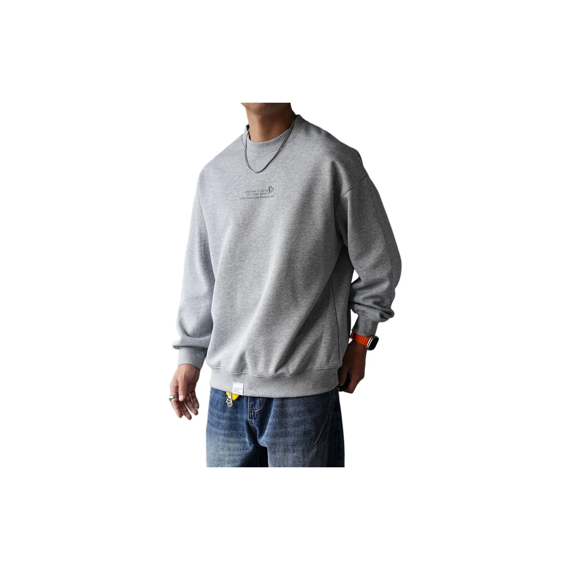 ZHANDASHUAI Свободный крой для поездок большой размер длинный рукав топ модный унисекс