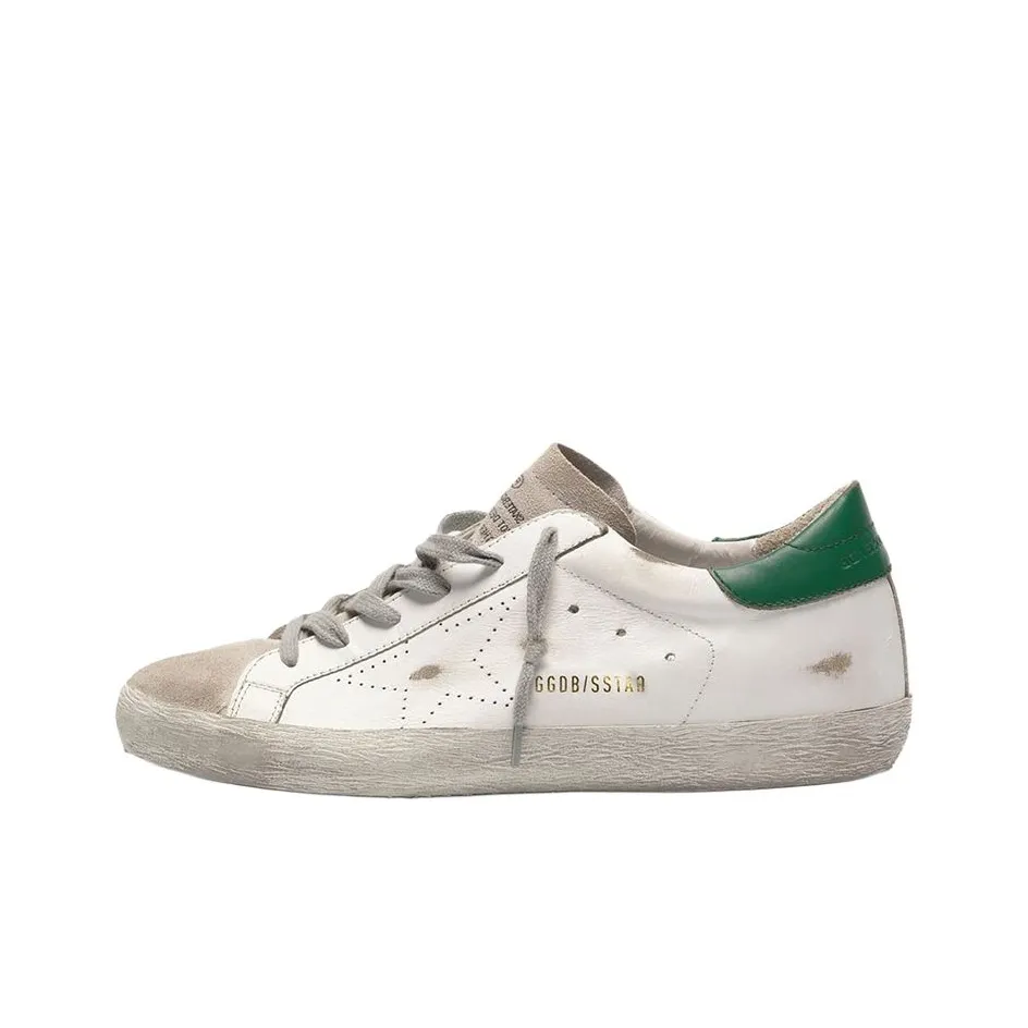 Golden Goose Super-Star Skateboard Shoes Women's Low-Top White Green
