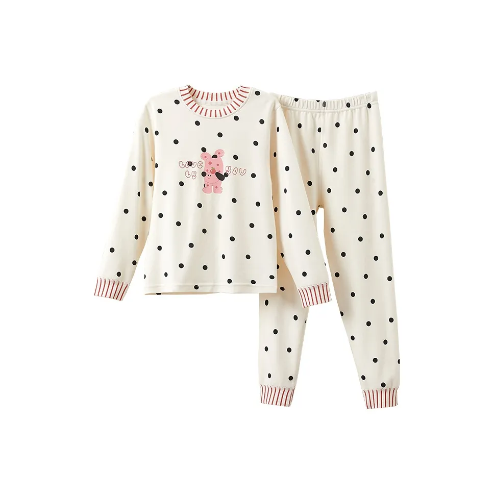 MIANQIXIONG Пижама Весна-осень Нижнее белье Мужской And Женские Kids Домашние комплекты Детский