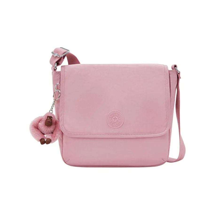 Kipling Полиамид Сумка через плечо Средняя Женская Светло-розовая