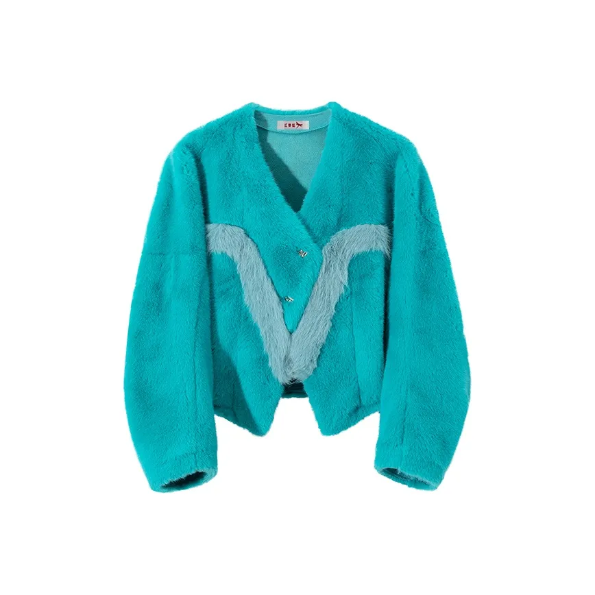 RED DRAGONFLY Зеленый Женские Меховые изделия