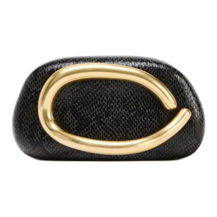 ZARA PU (полиуретан) Полиуретан Клатч Женский Черный