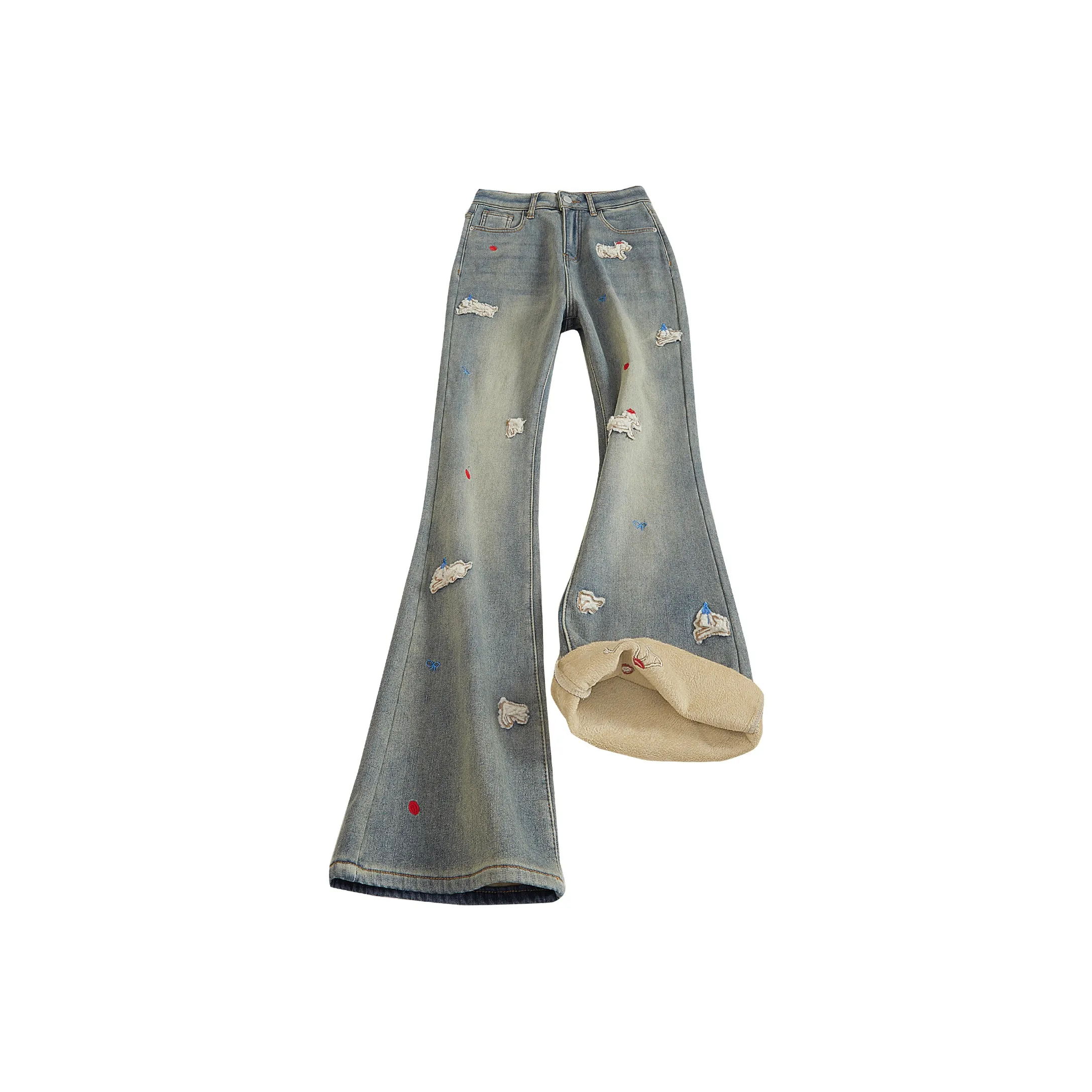 TOUCH Винтажный Светло-Синий Джинсы для Женщин