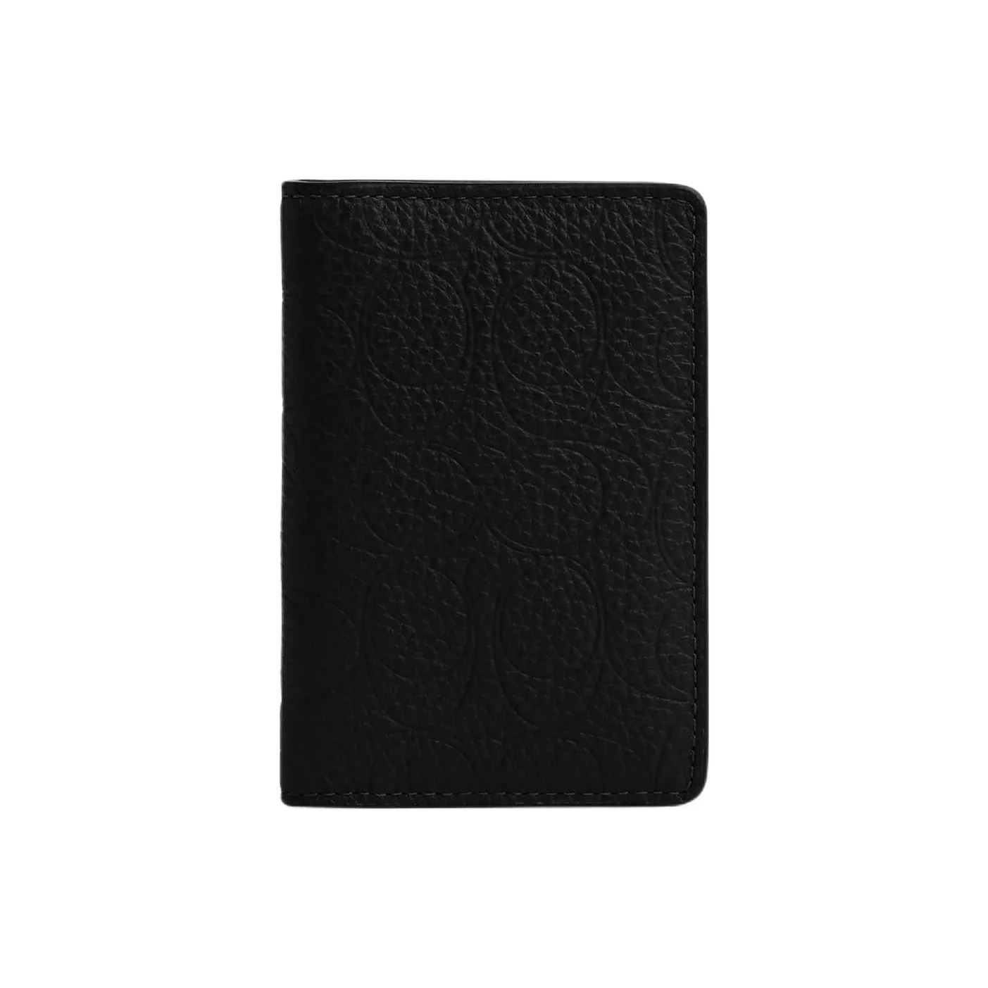 COACH Фирменный кошелек из галечной кожи унисекс черный