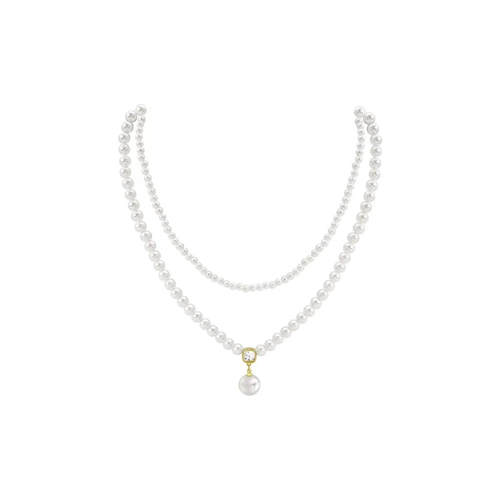 DAWO Медное покрытие с Real золотыми ожерельями для женщин