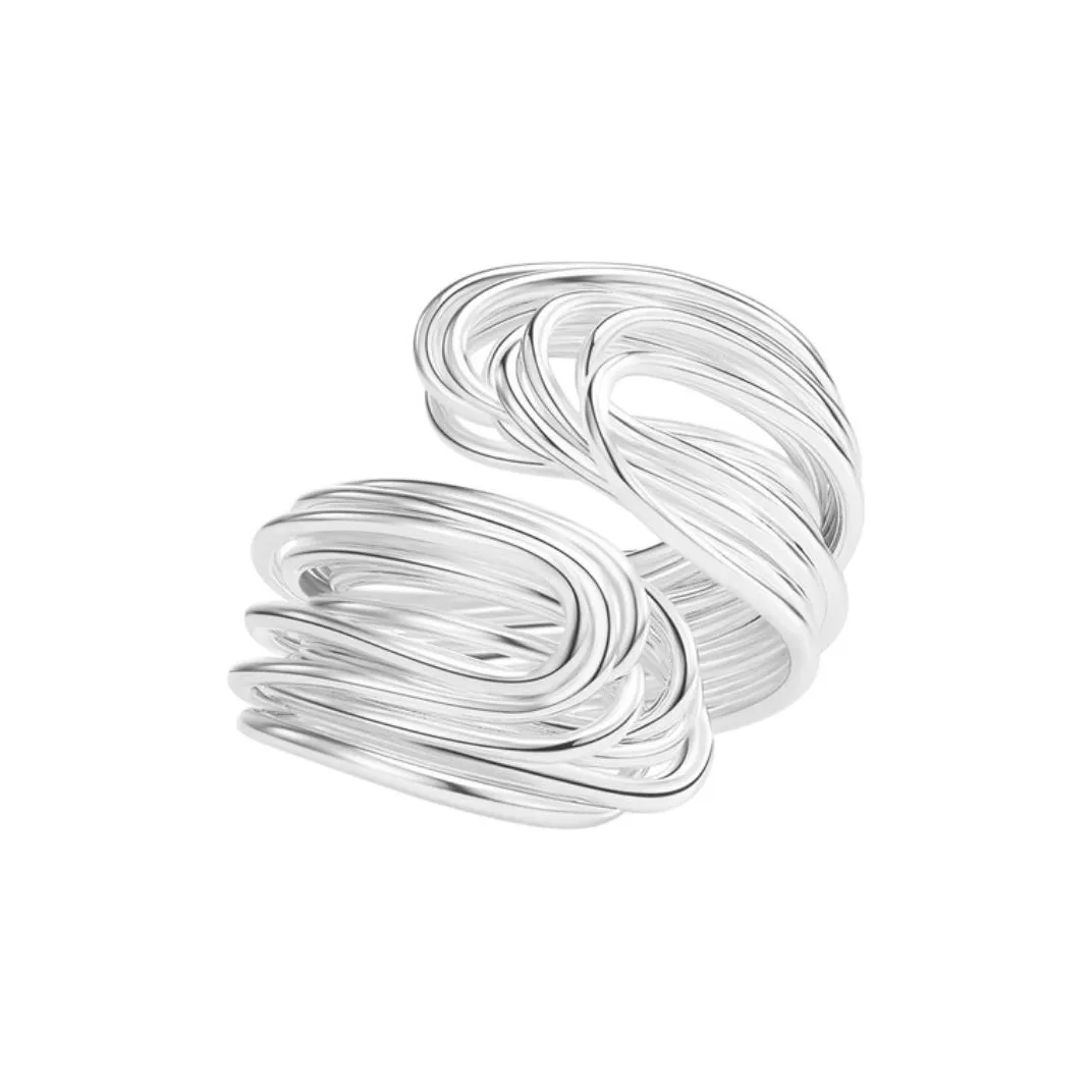 TEICE Утолщенные кольца из меди с серебряным покрытием унисекс