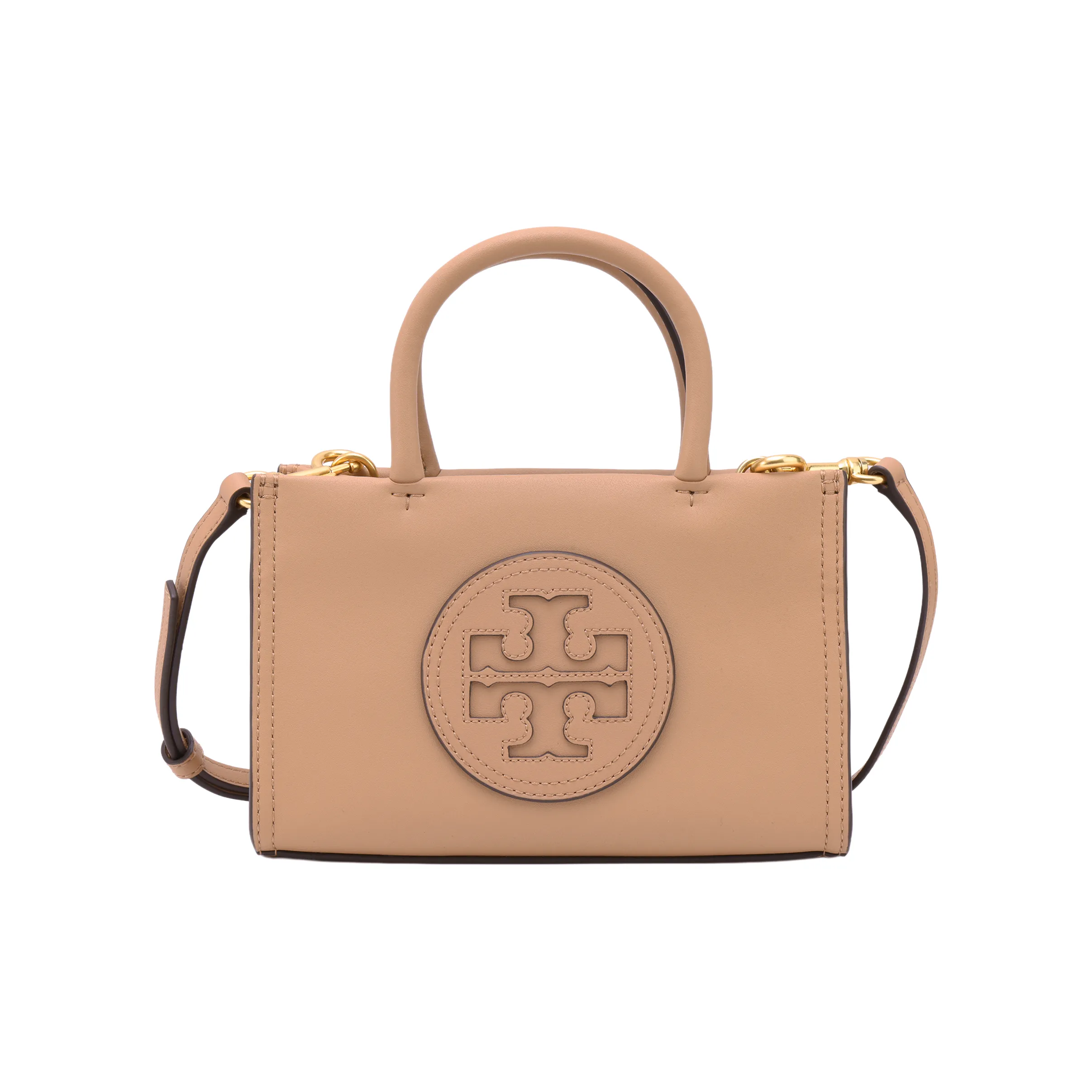 TORY BURCH Ella кожаная сумка-тоут сумка для покупок сумка через плечо мини-сумка женская телесного цвета