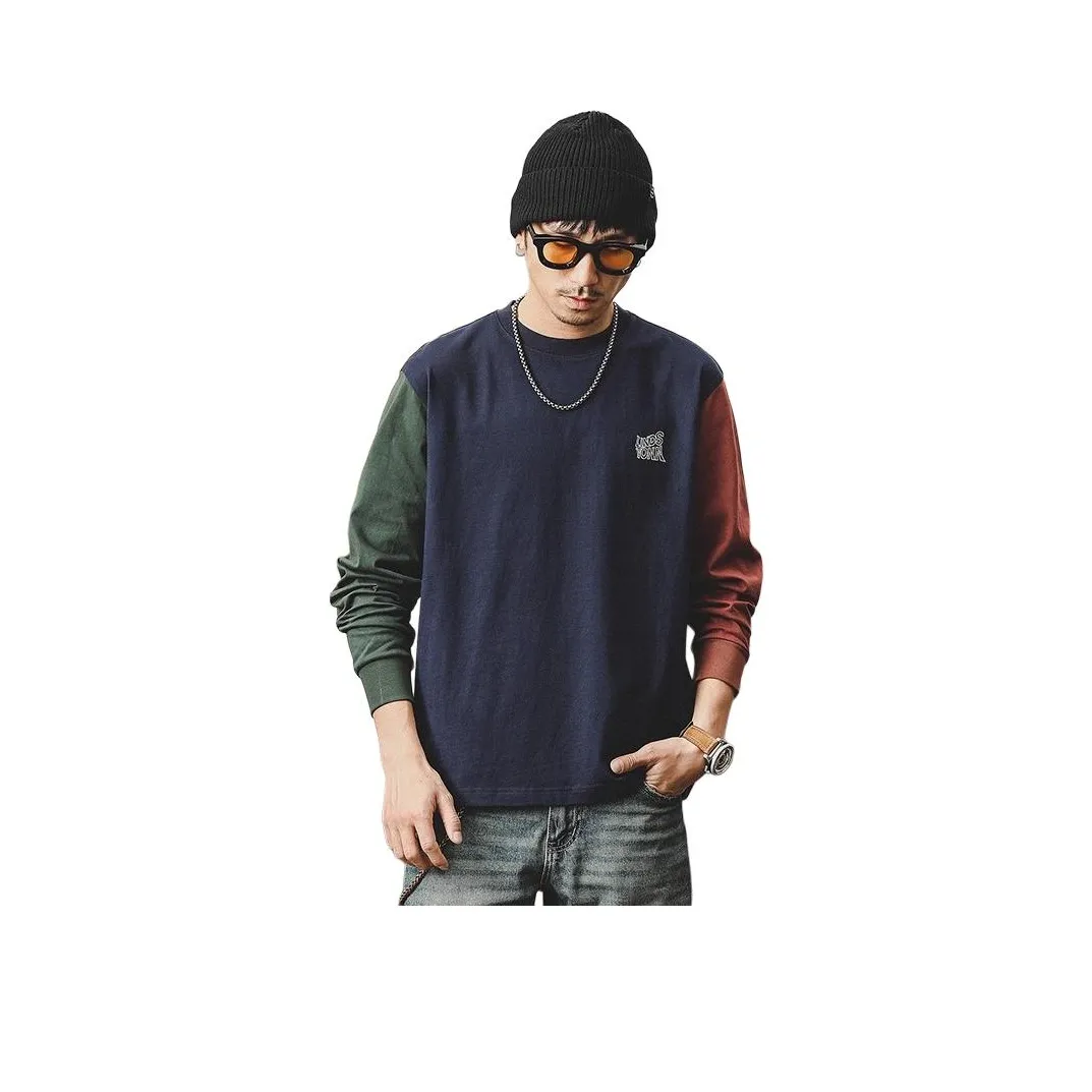 JIELEINUO Синий Красный Зеленый Мужская T-рубашка